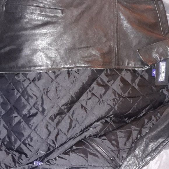 Structure Leather Jacket - Picture 4 of 4